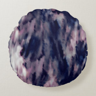 Modern Abstract Texture design Round Cushion