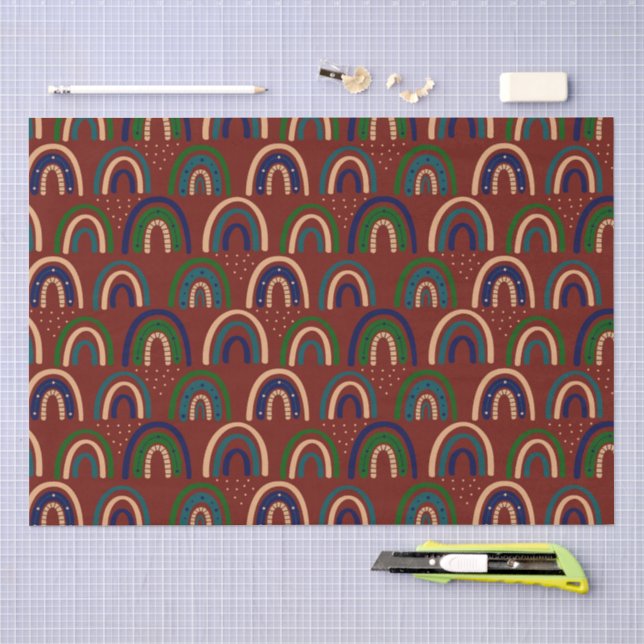 Modern Abstract Texture design Tissue Paper (Craft)