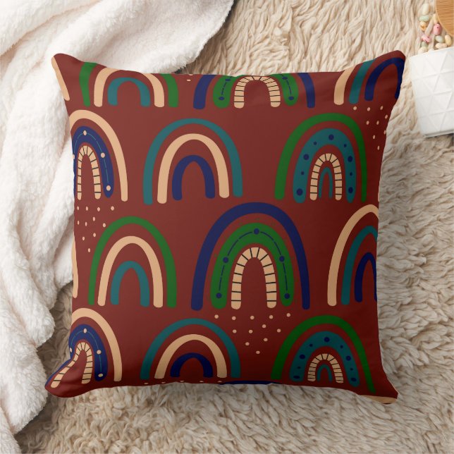 Modern Abstract Texture Throw Pillow (Blanket)