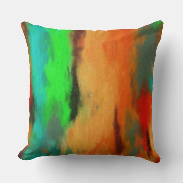 Modern Abstract Throw Pillow (Front)