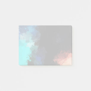 Modern Abstract Turquoise Orange and Black Colours Post-it Notes