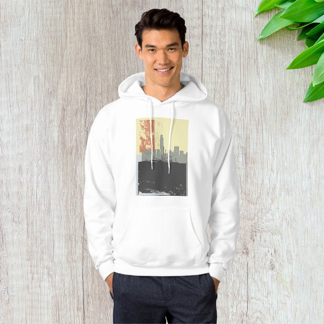 Modern Abstract Urban Background Vibrant Cityscape Hoodie (Creator Uploaded)
