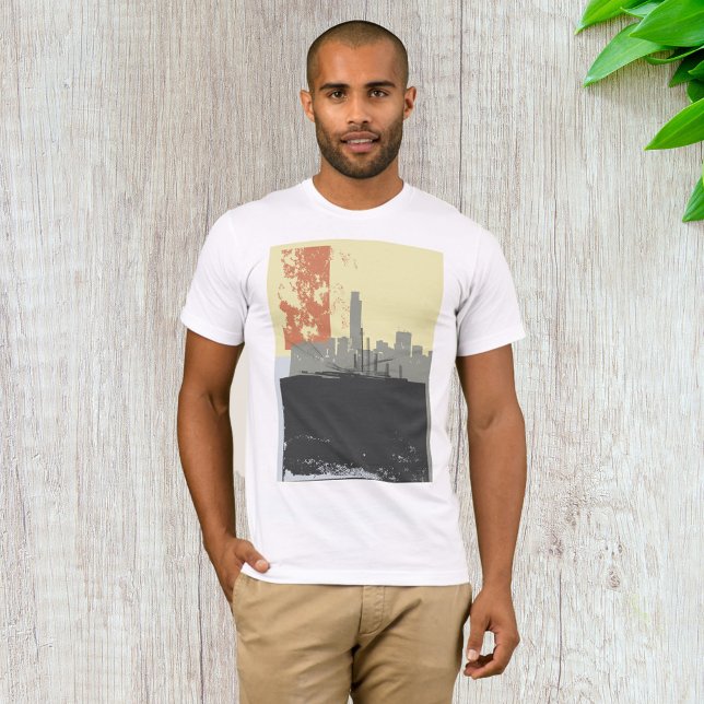 Modern Abstract Urban Background Vibrant Cityscape T-Shirt (Creator Uploaded)