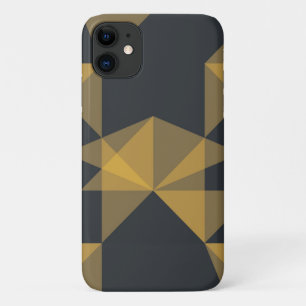 Modern, abstract, urban geometric triangle pattern iPhone 11 case