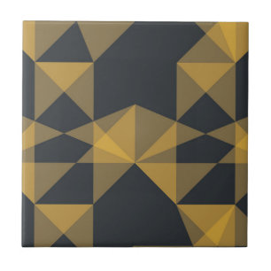 Modern, abstract, urban geometric triangle pattern ceramic tile