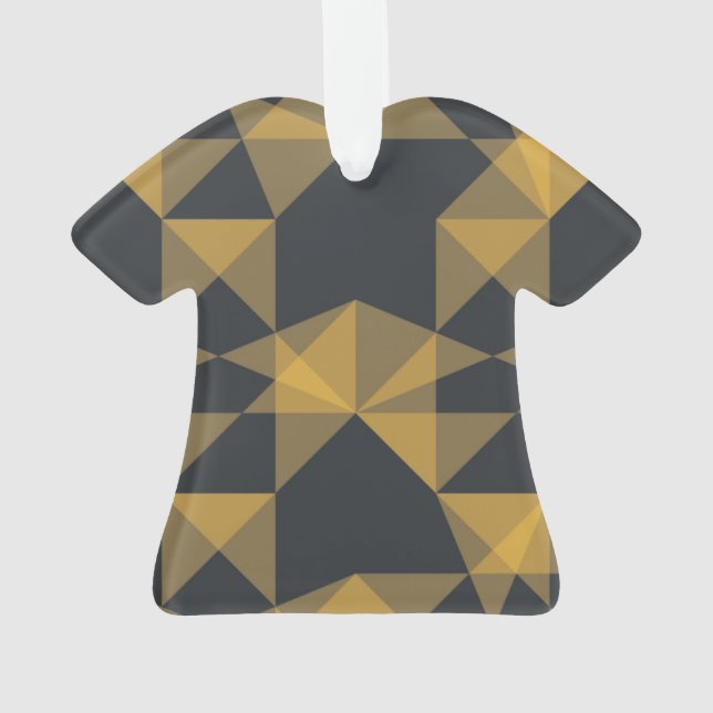 Modern, abstract, urban geometric triangle pattern ornament (Back)