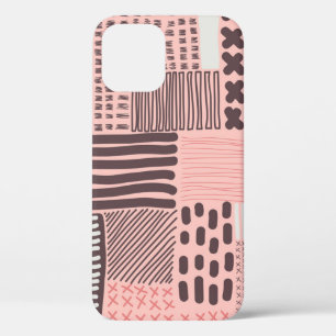 Modern abstract: vintage seamless texture. iPhone 12 case