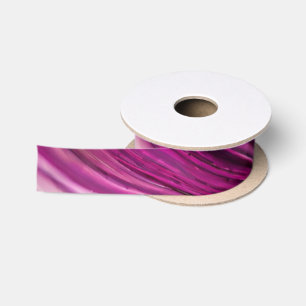 Modern Abstract-Viva Magenta Turquoise and Gold Satin Ribbon