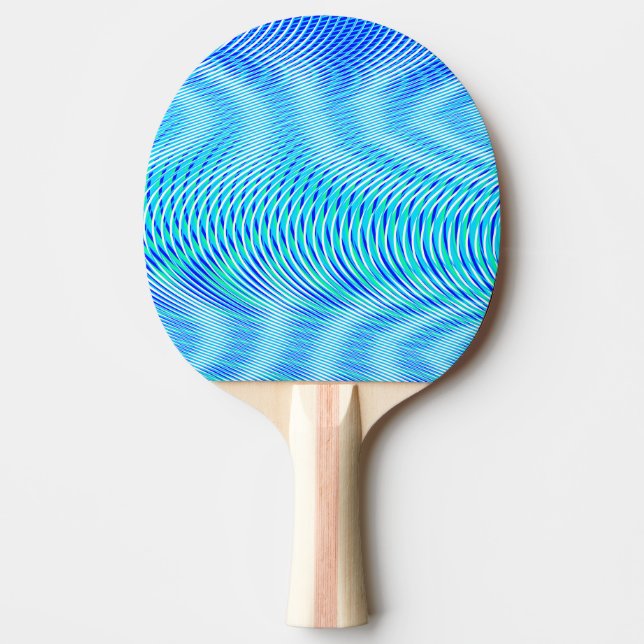    Modern Abstract Water Summer Psychedelic Trippy Ping Pong Paddle (Front)