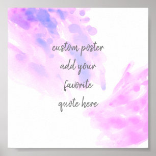 modern abstract watercolor design add a quote poster