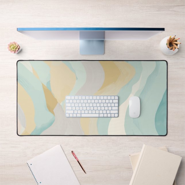 Modern Abstract Watercolor Large Laptop Computer Desk Mat (Office 1)