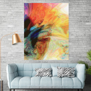 Modern Abstract Watercolor Wall Art Poster