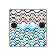 Modern Abstract Wavy Lines Canvas Wall Art