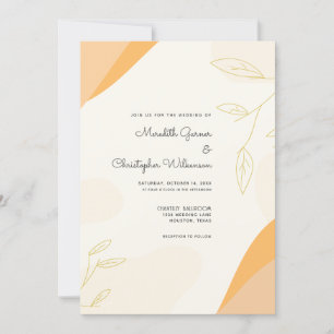 Modern Abstract Wedding Invitation