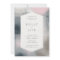 MODERN ABSTRACT WEDDING INVITATION (NAVY/BLUSH)