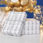 Modern Abstract Winter Christmas Tree Grey White Wrapping Paper<br><div class="desc">Wrap your Christmas holiday gifts with this simple pretty silver grey and white abstract tree pattern design giftwrap. Change the background colour in EDIT to coordinate with other wrapping paper choice. ASSISTANCE: For help with design modification or personalisation, colour change, transferring the design to another product or if you would...</div>