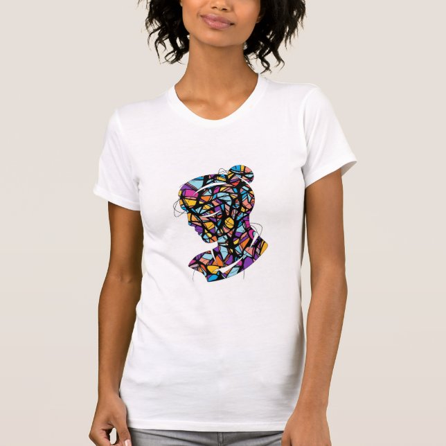 Modern Abstract Woman's Tee (Front)