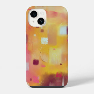 Modern Abstract Yellow iPhone 14 Case