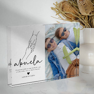 Modern Abuela Quote Keepsake Photo Block
