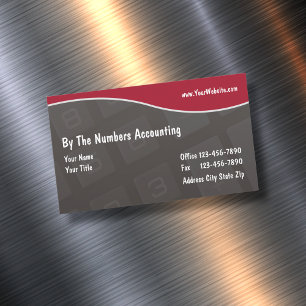 Modern Accountant Magnetic Business Card