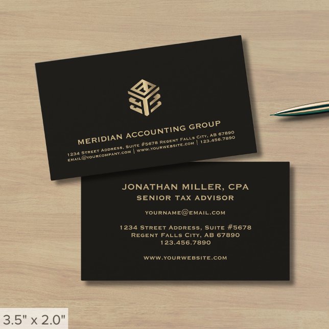 Modern Accounting Business Cards (Creator Uploaded)