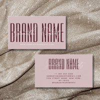 Modern add brand name elegant pink red