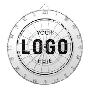 Modern Add Your Logo Business Company Branded Dartboard