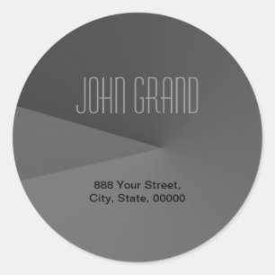Modern Address Label Round Sticker