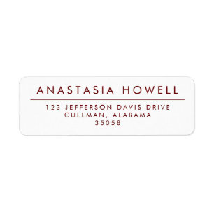 Modern Address Labels