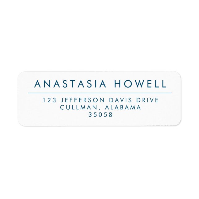 Modern Address Labels (Front)