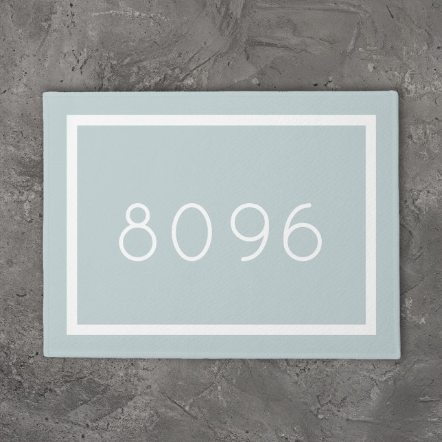 Modern Address Number | Editable Colours Doormat (Creator Uploaded)