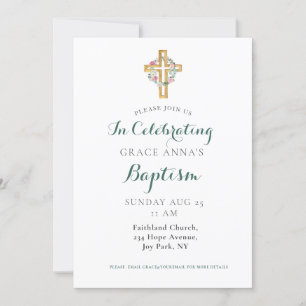 Modern Adult Baptism Invitation