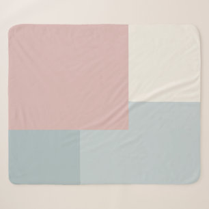 Modern Aesthetic Abstract Colour Block Blanket