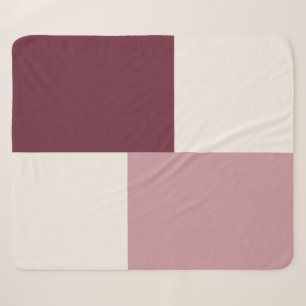 Modern Aesthetic Abstract Colour Block Blanket