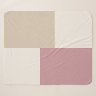 Modern Aesthetic Abstract Colour Block Blanket