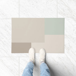 Modern Aesthetic Abstract Colour Block Door Mat