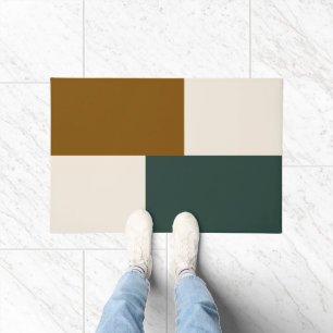 Modern Aesthetic Abstract Colour Block Door Mat