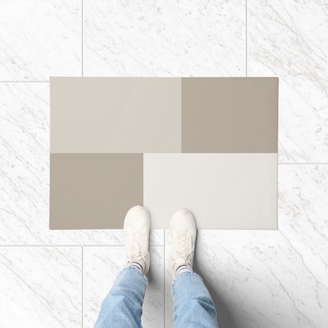 Modern Aesthetic Abstract Colour Block Door Mat (Indoor)