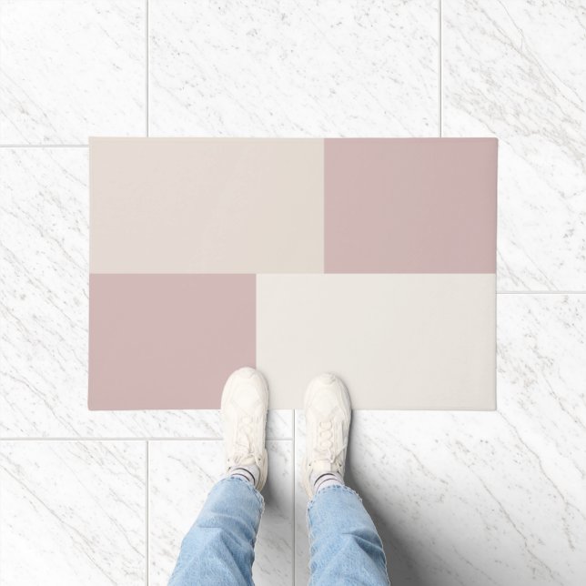 Modern Aesthetic Abstract Colour Block Door Mat (Indoor)