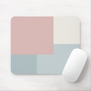 Modern Aesthetic Abstract Colour Block Mouse Pad