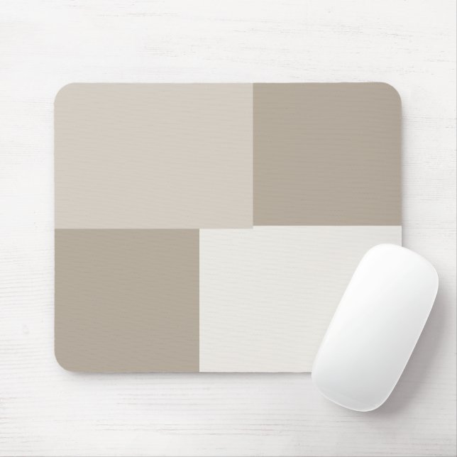 Modern Aesthetic Abstract Colour Block Mouse Pad (With Mouse)
