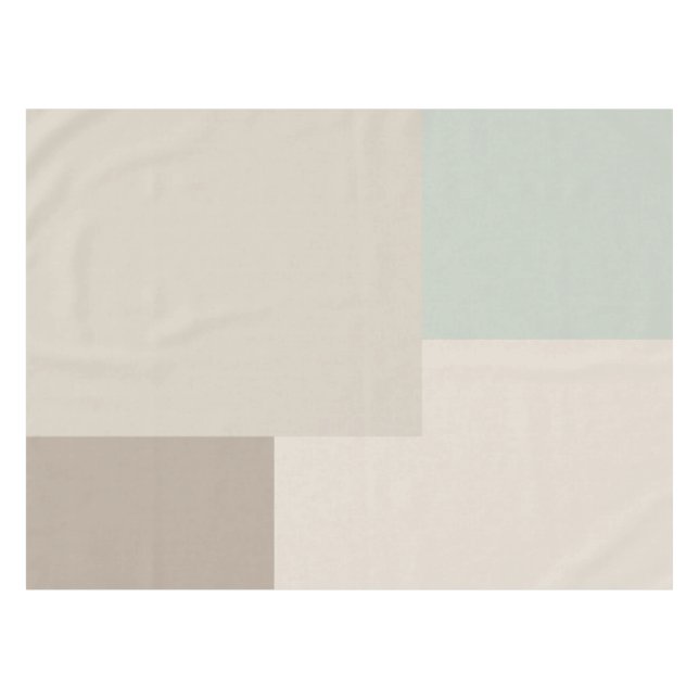 Modern Aesthetic Abstract Colour Block Tablecloth (Front (Horizontal))