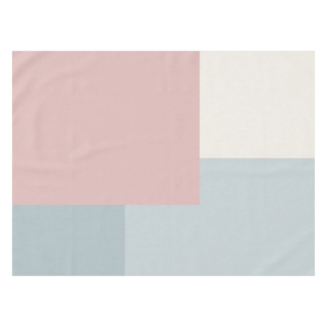 Modern Aesthetic Abstract Colour Block Tablecloth (Front (Horizontal))