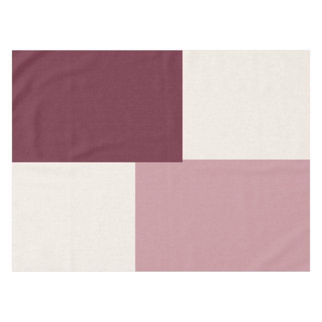 Modern Aesthetic Abstract Colour Block Tablecloth (Front (Horizontal))