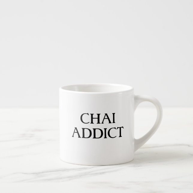 Modern Aesthetic Chai Addict Funny Arabic Espresso Cup (Right)