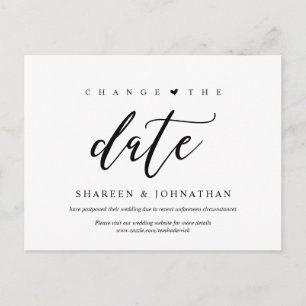 Modern Aesthetic, Change the date, Party postponed Postcard