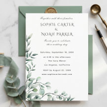Modern Aesthetic Classic Modern Wedding Invitation