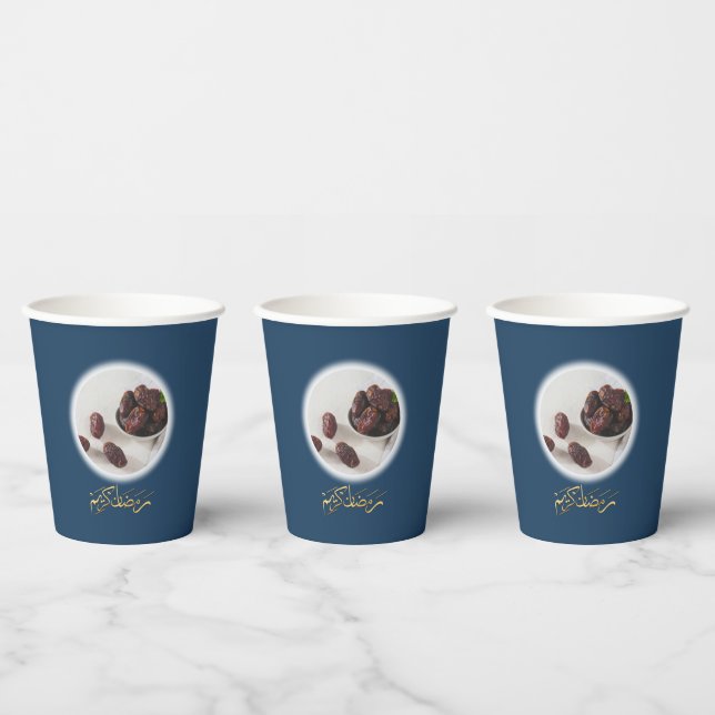 Modern Aesthetic Ramadan Paper Cups (Multi)