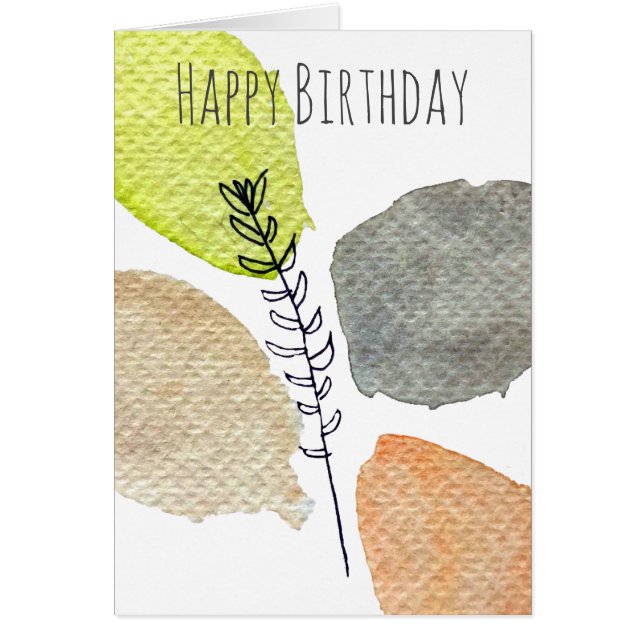 Modern Aesthetic watercolor leaf (Front)