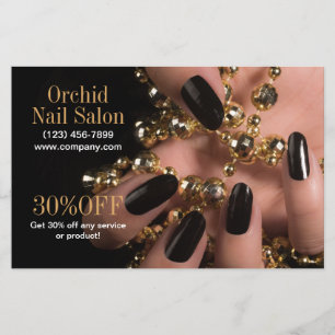 Modern Aesthetician SPA Nail Salon Price Lists Flyer